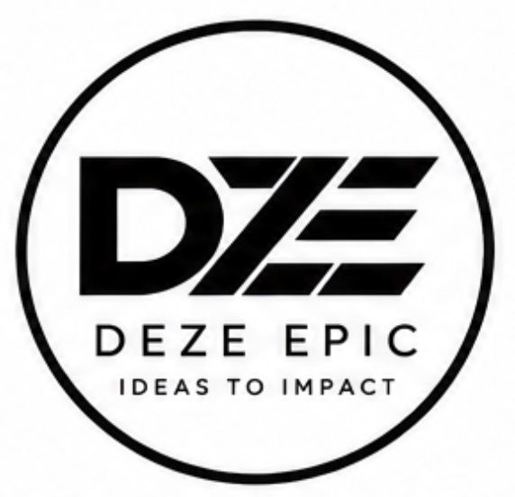 DeZe Epic black-and-white logo